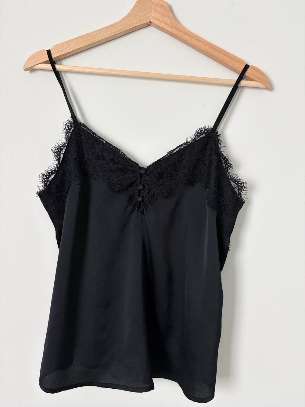 Abercrombie & Fitch Black Lace Trim Slip Camisole
